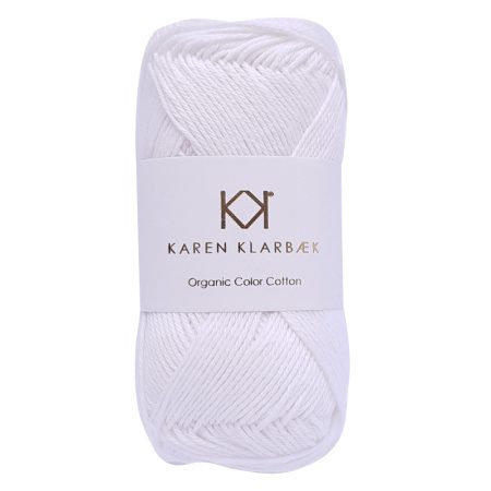 Karen Klarbæk ekologiskt bomullsgarn KK cotton organic optical white 70