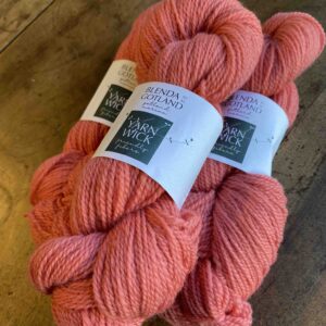 Yarnwick Blenda gotland 50/50 Coral farmhouse Stickwick yarn & design garnbutik Göteborg Sweden