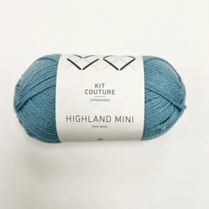 Kit couture Highland mini Diset blå 377 Stickwick yarn & design Göteborg Sweden