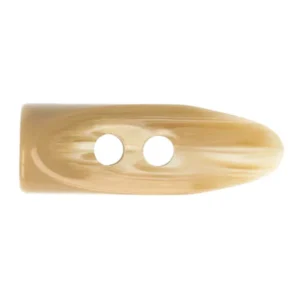 Duffelknapp i plast 35 mm på längden kommer i fler färger. Melerade duffelknappar som passar perfekt till stickade koftor, västar, ponchos och sydda kappor.