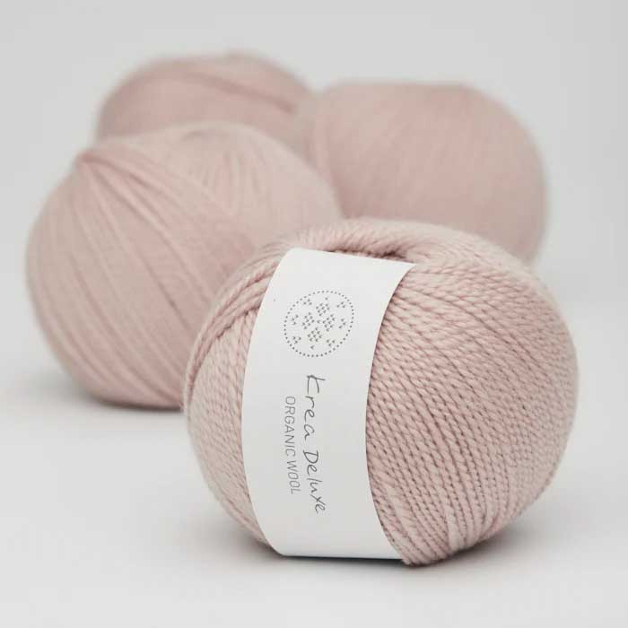 Krea deluxe Organic wool 1 Puder 07 Stickwick yarn & design Garnbutik i Göteborg Sweden