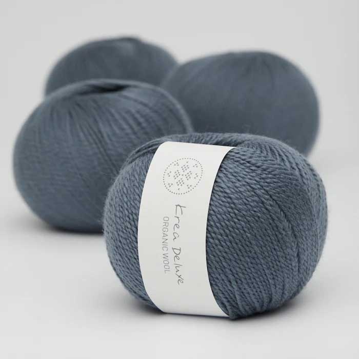 Krea deluxe Organic wool 1 Mörkblå 26 Stickwick yarn & design Garnbutik i Göteborg Sweden