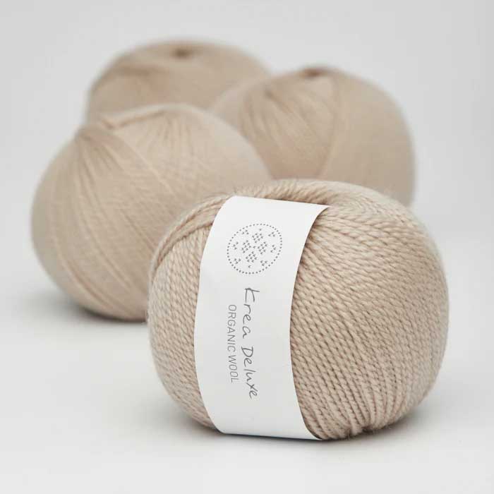 Krea deluxe Organic wool 1 46 Stickwick yarn & design Garnbutik i Göteborg Sweden