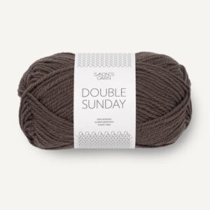 Sandnes Double sunday 3880 Mörk choklad. Stickwick yarn & design, Garnbutik i Göteborg.