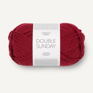 Sandnes Double sunday 4236 Mörk röd. Stickwick yarn & design, Garnbutik i Göteborg.