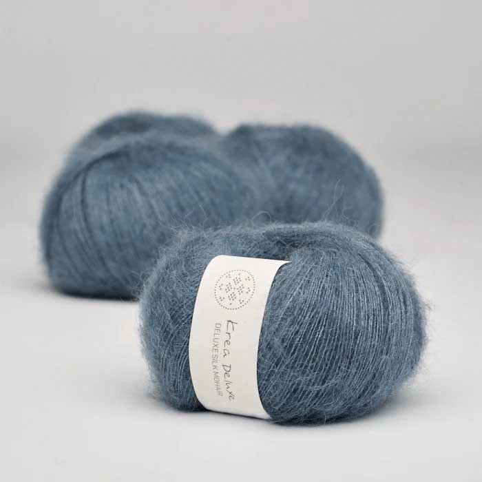 Krea deluxe Silk mohair Mörkblå 26 Stickwick yarn & design Garnbutik i Göteborg Sweden