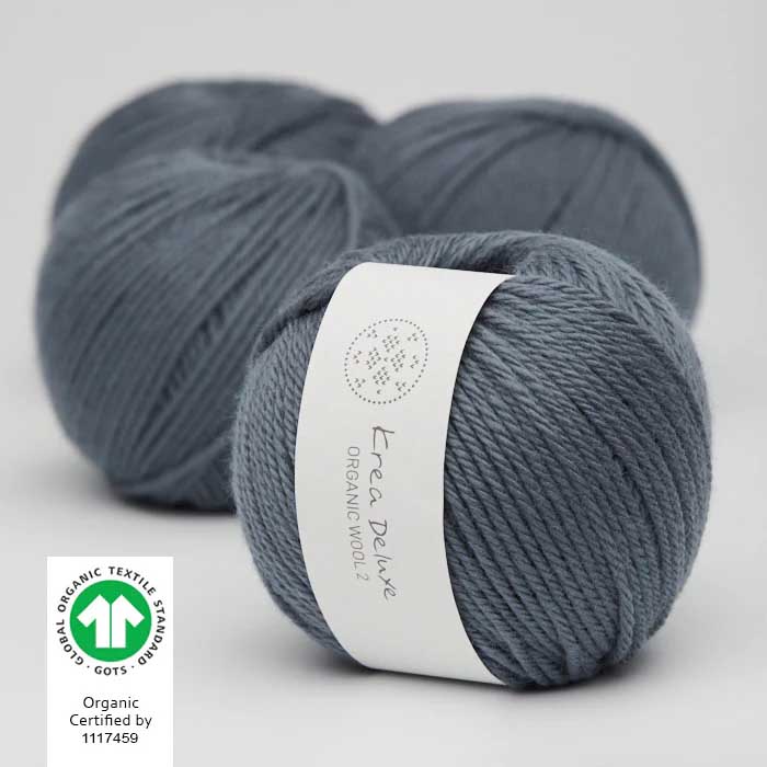 Krea deluxe Organic wool 2 Mörkblå 26 Stickwick yarn & design Garnbutik i Göteborg Sweden