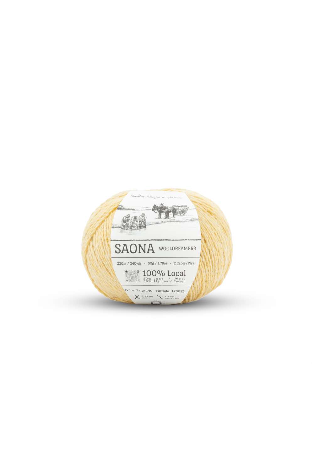 Wooldreamers Saona Page 50% bomull 50% ull Stickwick yarn & design Göteborg Sweden