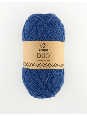 Navia Duo Denim blue 239 Stickwick yarn & design garnbutik i Göteborg