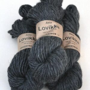 Ullcentrum Lovikka mörkgrå 0104 Stickwick yarn & design Garnbutik i Göteborg