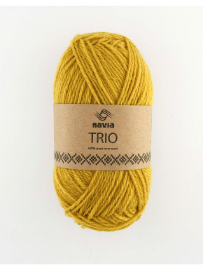 Navia Trio Curry 336 Stickwick yarn & design garnbutik i Göteborg