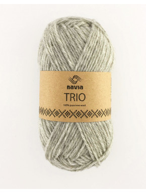 Navia Trio Light grey 32 Stickwick yarn & design garnbutik i Göteborg