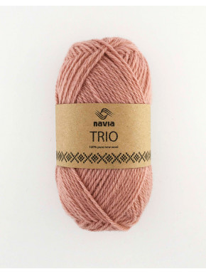 Navia Trio Vintage rose 349 Stickwick yarn & design garnbutik i Göteborg