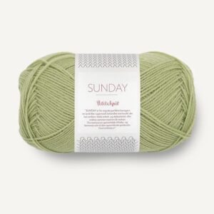 Sandnes Petiteknit Sunday 9533 Green tea. Stickwick yarn & design, Garnbutik i Göteborg.