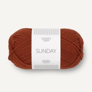 Sandnes Sunday 3554 Rost. Stickwick yarn & design, Garnbutik i Göteborg.