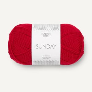 Sandnes Sunday 4219 Röd. Stickwick yarn & design, Garnbutik i Göteborg.