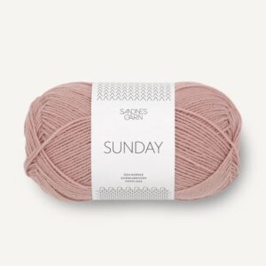 Sandnes Sunday 4332 Støvet rose. Stickwick yarn & design, Garnbutik i Göteborg.