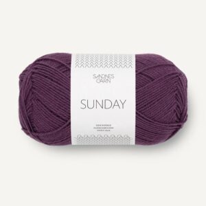 Sandnes Sunday 4672 Björnbärssaft. Stickwick yarn & design, Garnbutik i Göteborg.