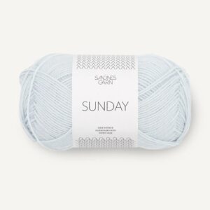Sandnes Sunday 5811 Arctic ice. Stickwick yarn & design, Garnbutik i Göteborg.