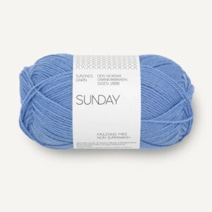 Sandnes Sunday 5824 Provence blue. Stickwick yarn & design, Garnbutik i Göteborg.