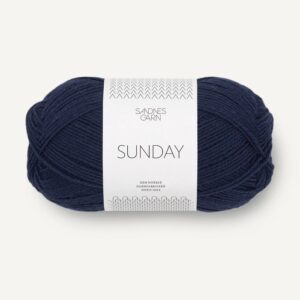 Sandnes Sunday 5882 Marinblå. Stickwick yarn & design, Garnbutik i Göteborg.