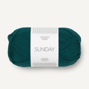 Sandnes Sunday 7281 Dyp petrol. Stickwick yarn & design, Garnbutik i Göteborg.