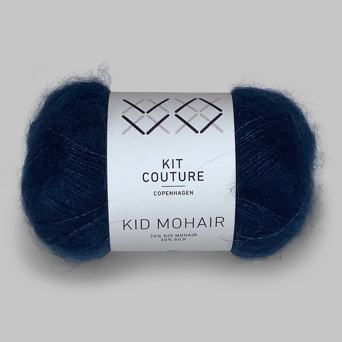 Kit couture Kid mohair mörk petroleum 270 Stickwick yarn & design garnbutik i Göteborg.