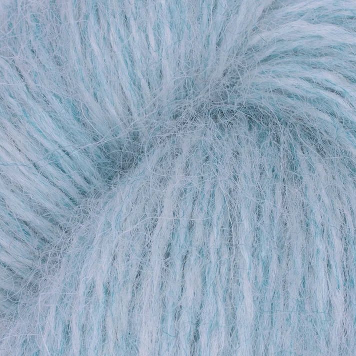 Baa ram ewe Mowool 6057 Dragonfly blue. Brittisk borstad ull. Stickwick yarn & design Garnbutik i Göteborg och på stickwick.se
