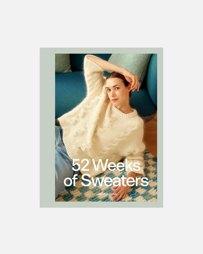 52 weeks of sweaters Laine publishing Stickwick yarn & design Garnbutik i Göteborg och på webben.