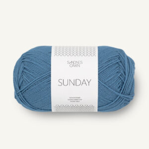 Sandnes Sunday 6042 Heritage blue. Stickwick yarn & design, Garnbutik i Göteborg.