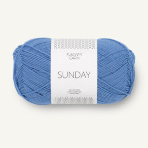 Sandnes Sunday 6044 Regatta blue. Stickwick yarn & design, Garnbutik i Göteborg.