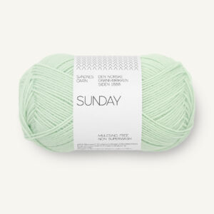 Sandnes Sunday 7911 Mint green. Stickwick yarn & design, Garnbutik i Göteborg.