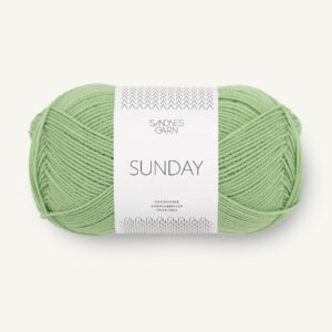 Sandnes Sunday 8733 Spring green. Stickwick yarn & design, Garnbutik i Göteborg.