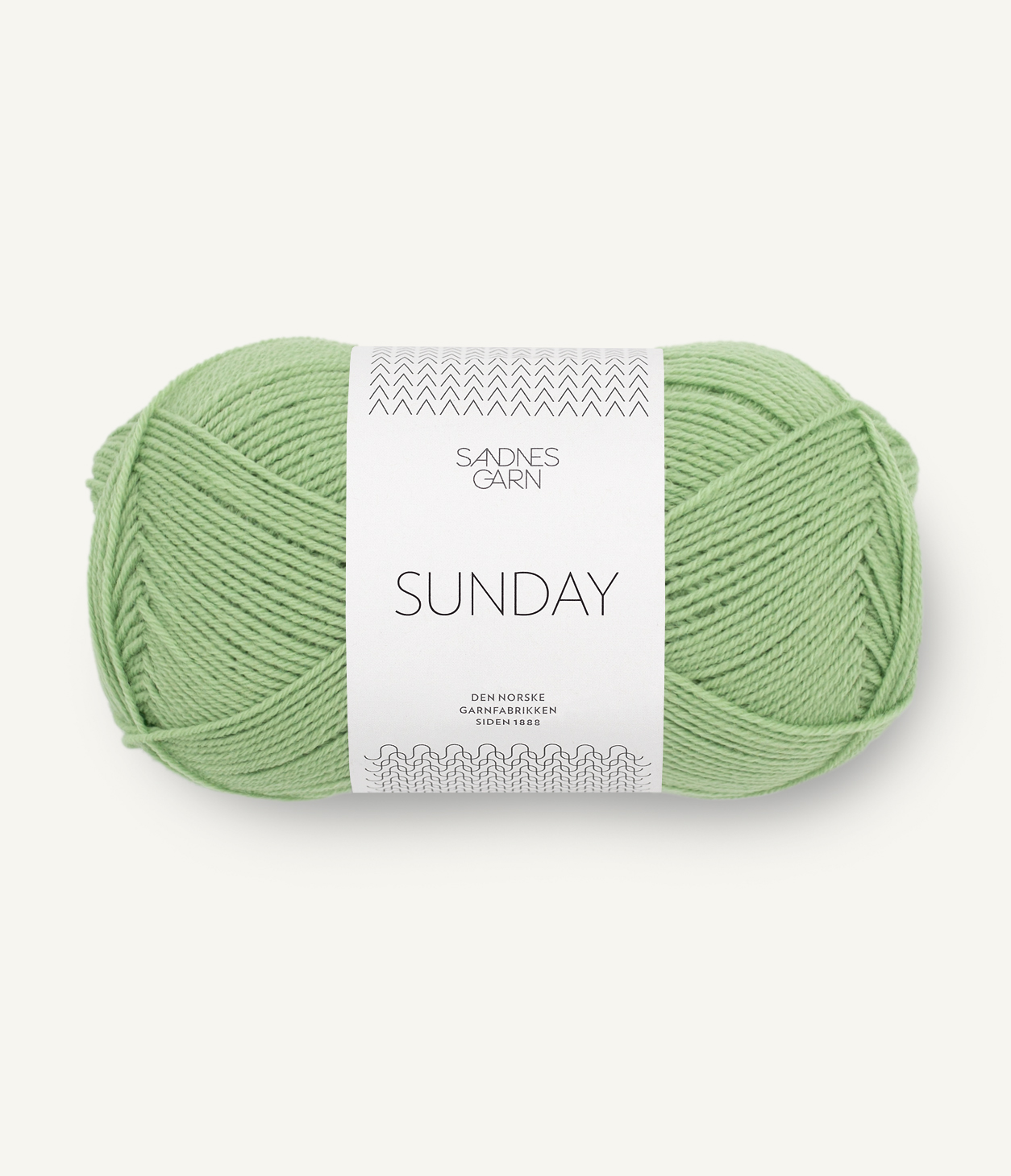 Sandnes Sunday 8733 Spring green. Stickwick yarn & design, Garnbutik i Göteborg.
