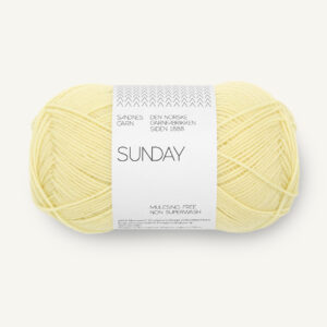 Sandnes Sunday 9602 Lemonade. Stickwick yarn & design, Garnbutik i Göteborg.