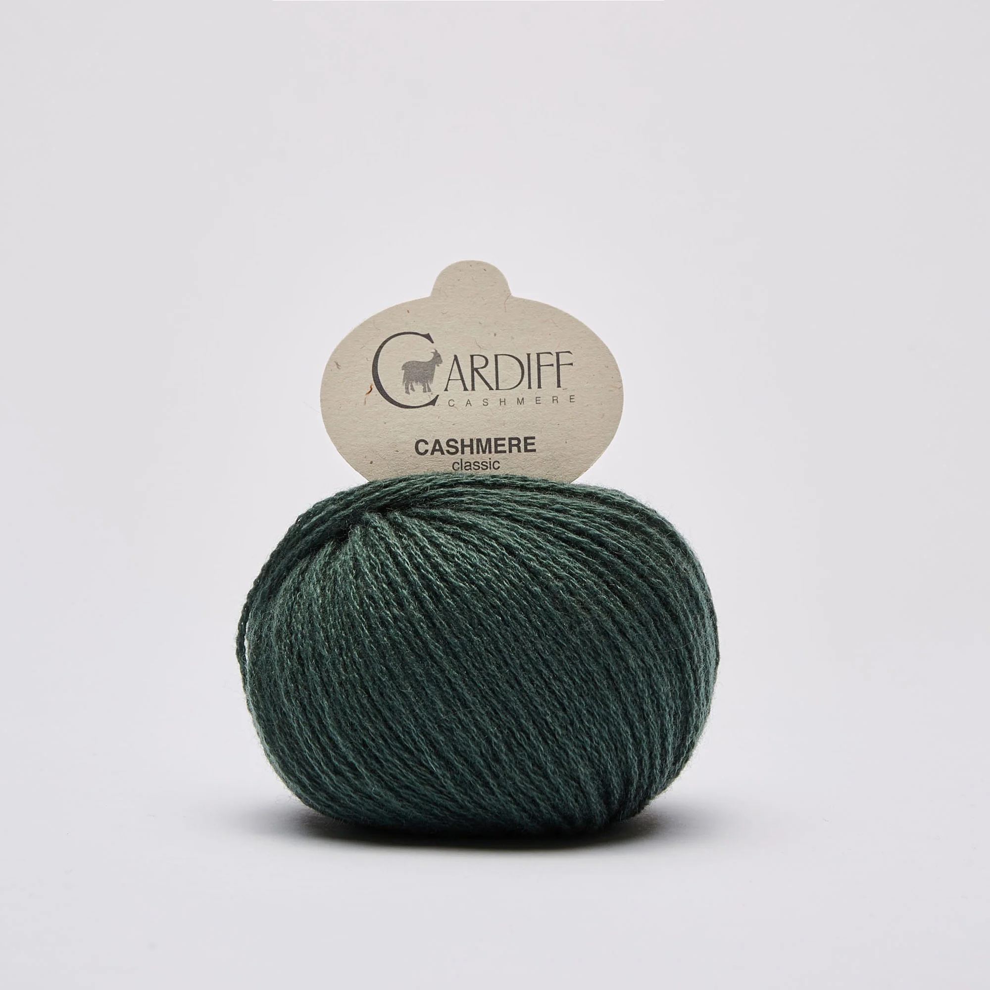 Cardiff Cashmere classic 624 Bosco. Kashmirgarn. Stickwick yarn & design garnbutik i Göteborg.