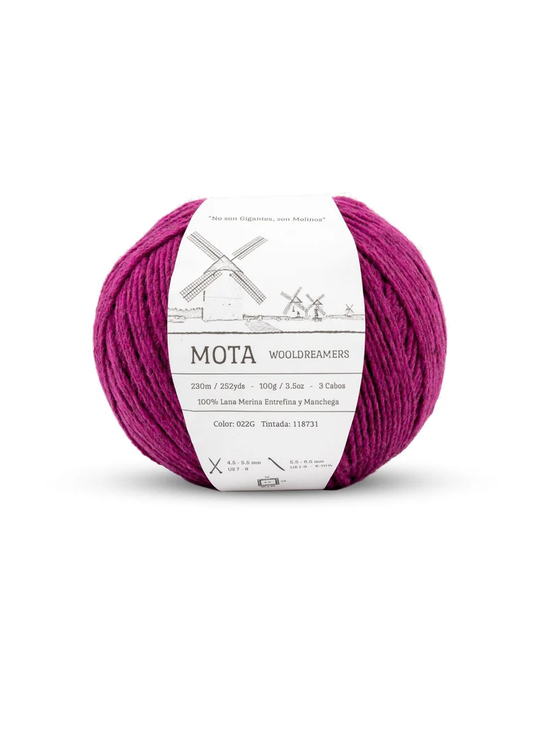 Wooldreamers Mota Mörk melerad rosa 022G. Stickwick yarn & design garnbutik i Göteborg.