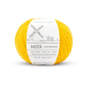 Wooldreamers Mota 746 Gul. Stickwick yarn & design garnbutik i Göteborg.