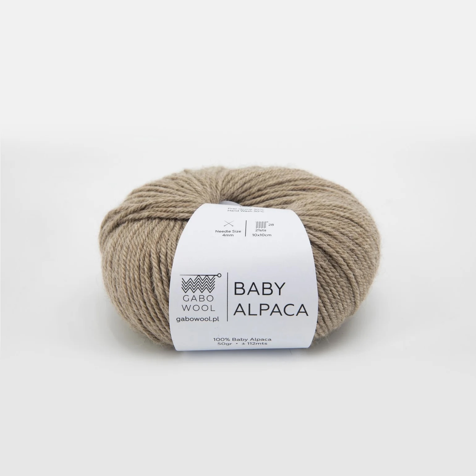 Gabo wool Baby alpacka 282 Beige. Stickwick yarn & design garnbutik i Göteborg.