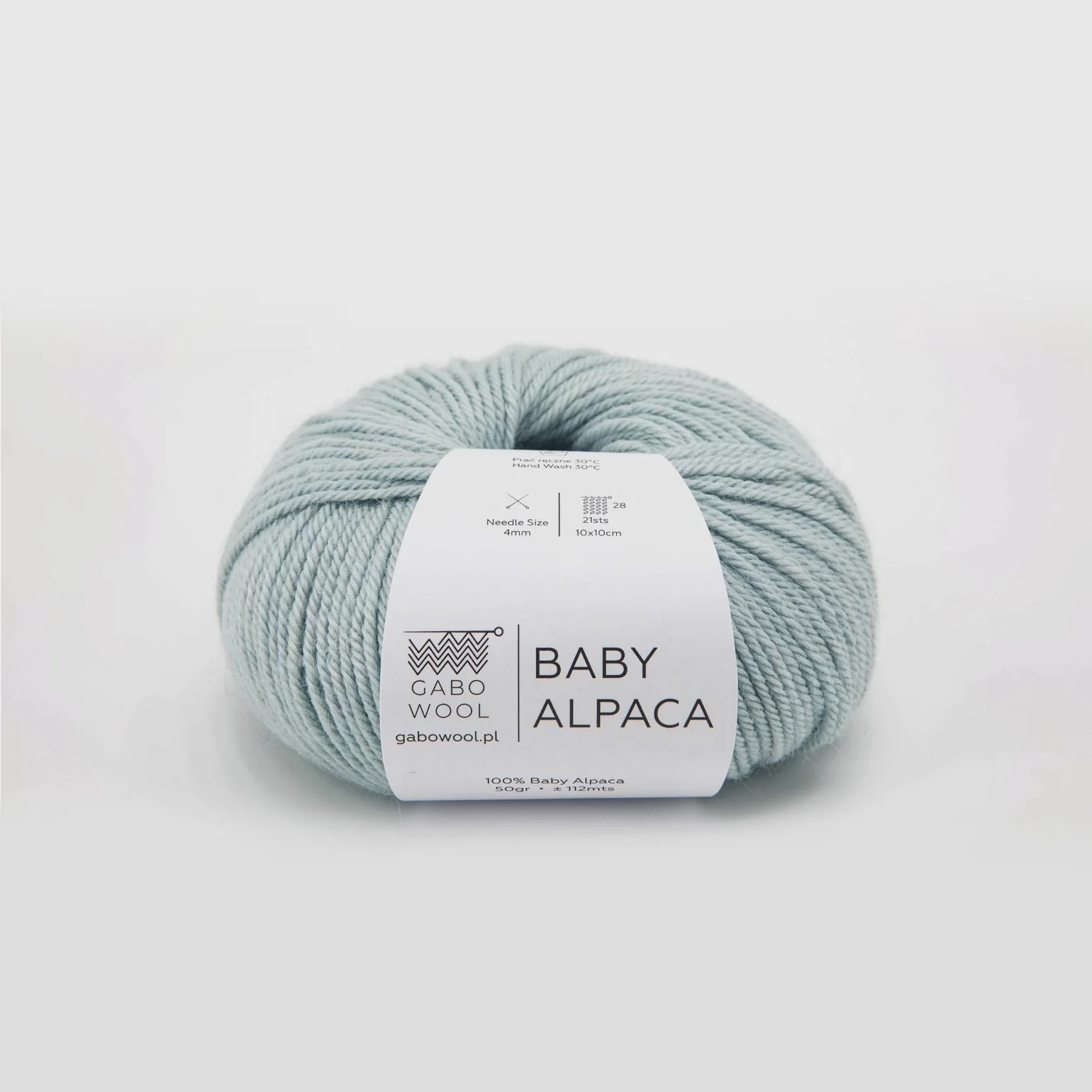 Gabo wool Baby alpacka AZ8117 Aqua. Stickwick yarn & design garnbutik i Göteborg.
