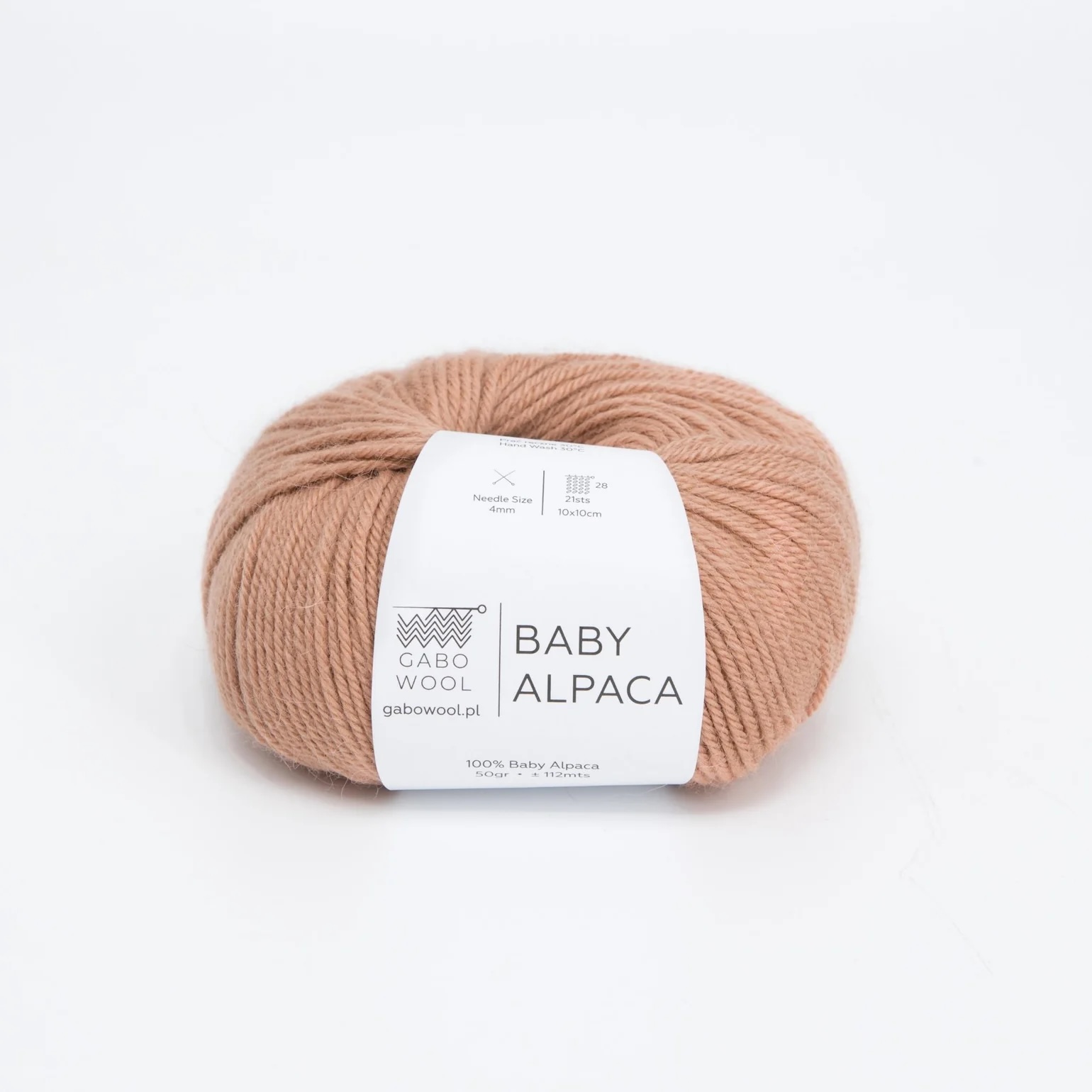 Gabo wool Baby alpacka 1164 Laxrosa. Stickwick yarn & design garnbutik i Göteborg.