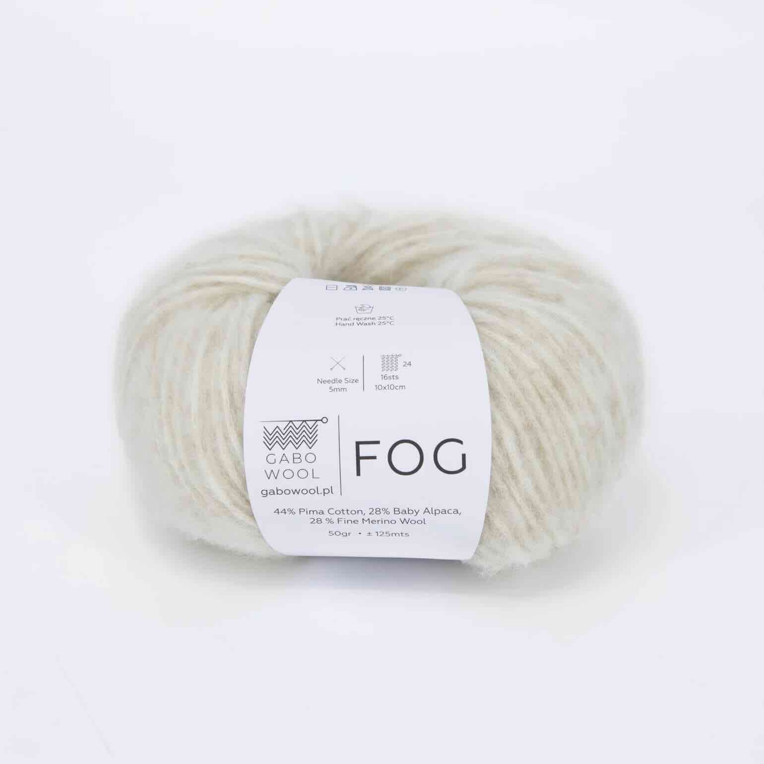 Gabo wool Fog 6680 Beige. Stickwick yarn & design garnbutik i Göteborg.
