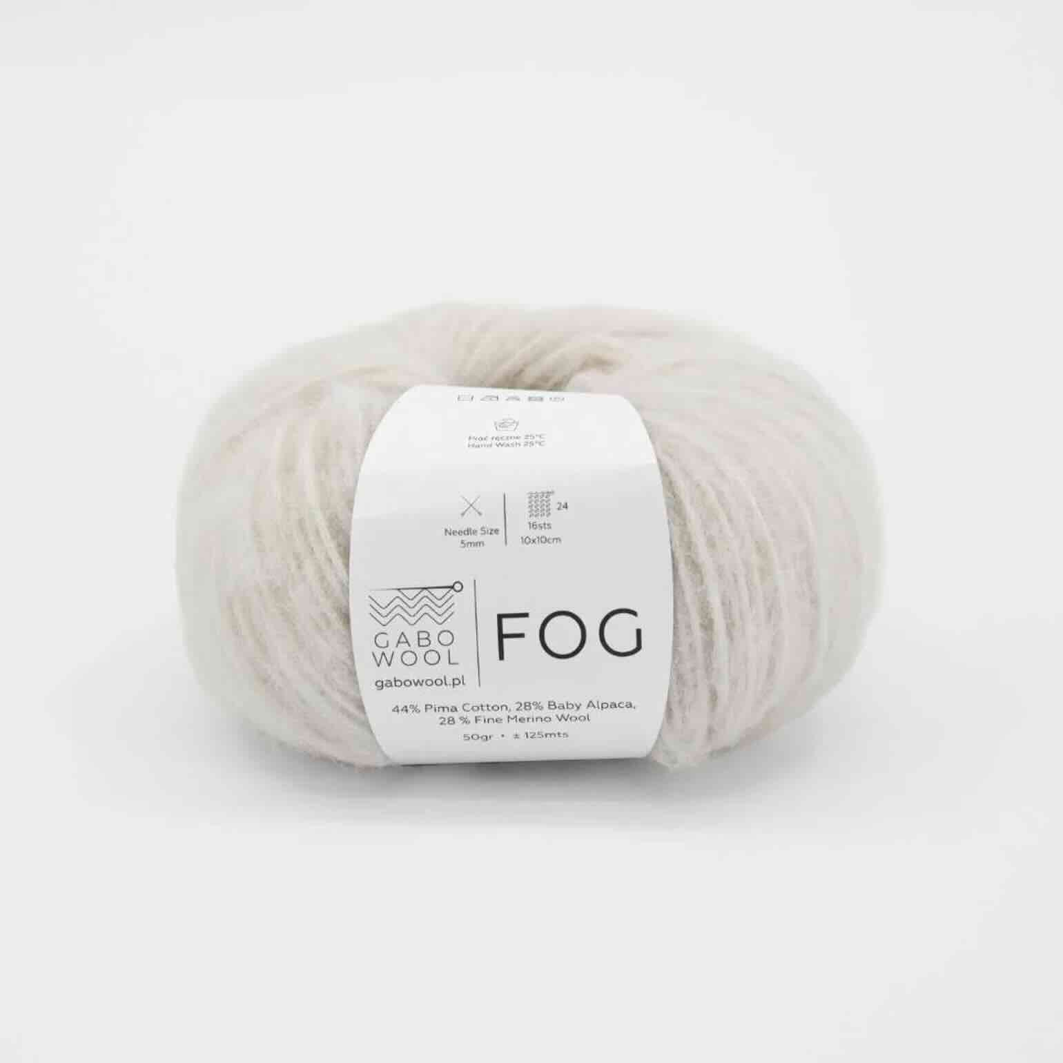 Gabo wool Fog 6930 Creme. Stickwick yarn & design garnbutik i Göteborg.