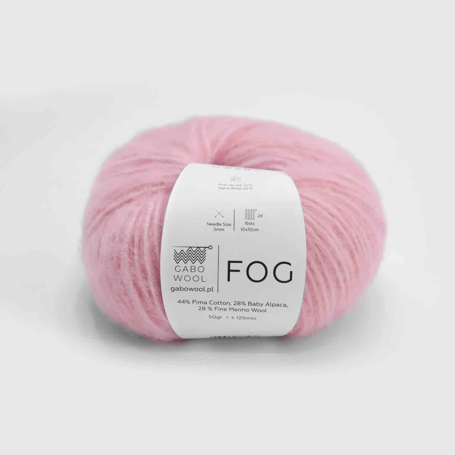 Gabo wool Fog 6244 Rosa. Stickwick yarn & design garnbutik i Göteborg.