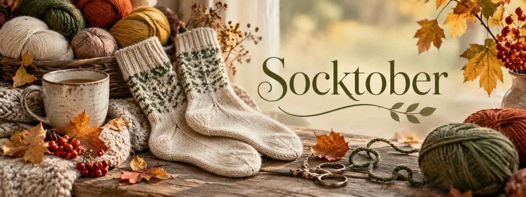 Socktober 2026 Stickwick yarn & design Garnbutik i Göteborg.